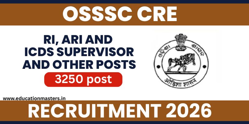OSSSC CRE Recruitment 2026